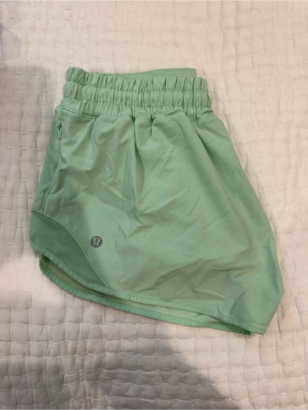 lululemon athletica Mint Green Athletic Running Shorts